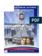Selección de Lecturas Unidad 1 - Mat-CIU (Reales) 07-12-2007