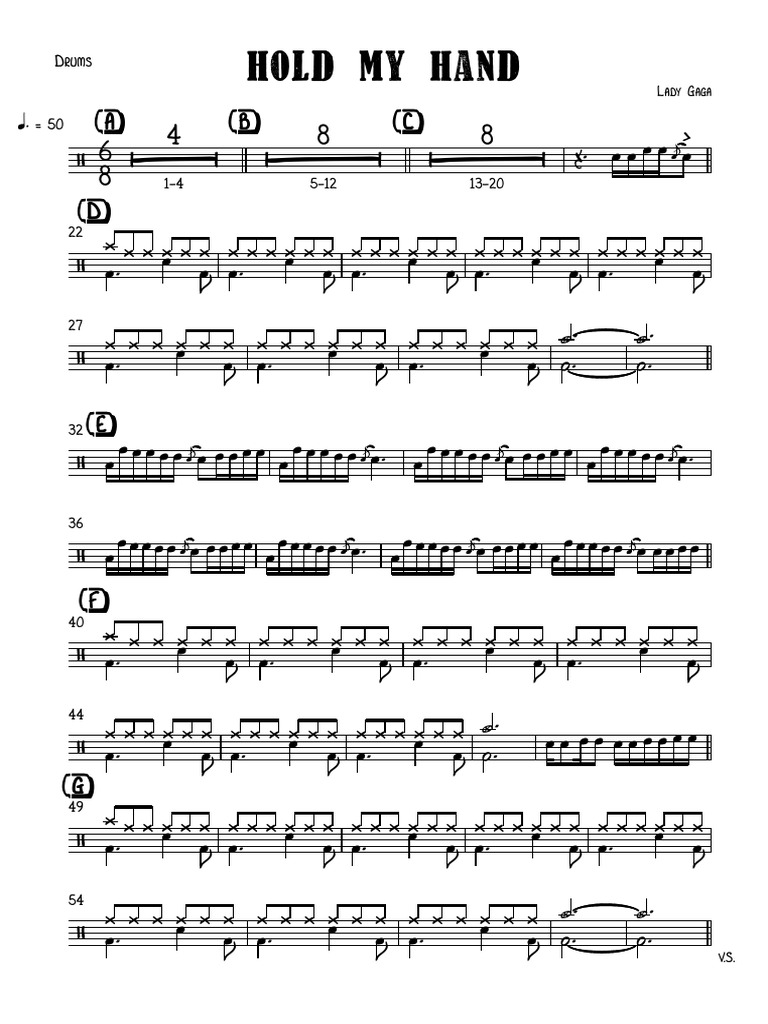 Hold My Hand Drums PDF