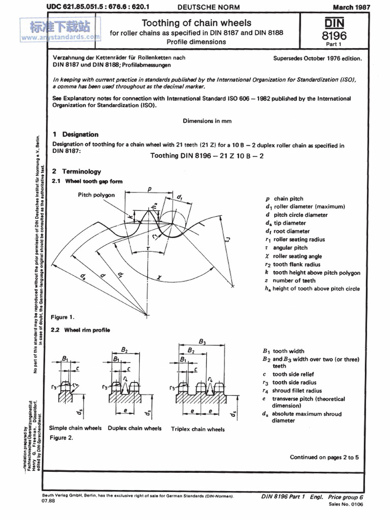 Din 8196 1 1987en | PDF