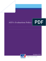 AFD Evaluation Policy