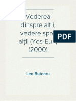 Leo Butnaru - Vederea Dinspre Alții, Vedere Spre Alții (Yes-Euri) (2000)