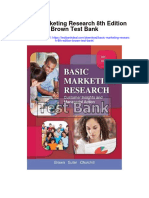 Basic Marketing Research 8th Edition Brown Test Bank