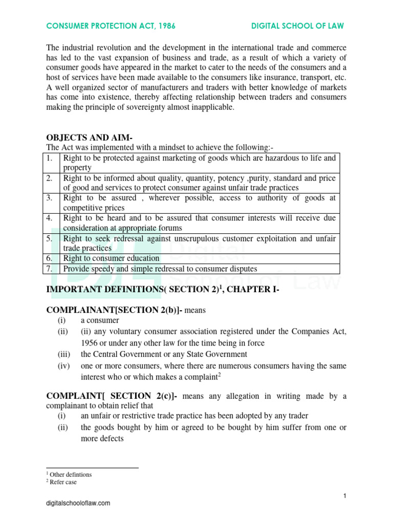 Guide Consumer Protection Act | PDF | Government Of India | Complaint