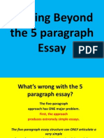 Moving Beyond The 5 Paragraph Essay