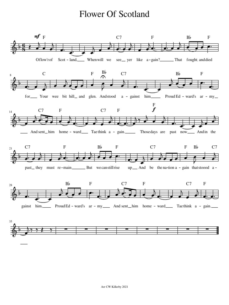 Flower of Scotland PDF