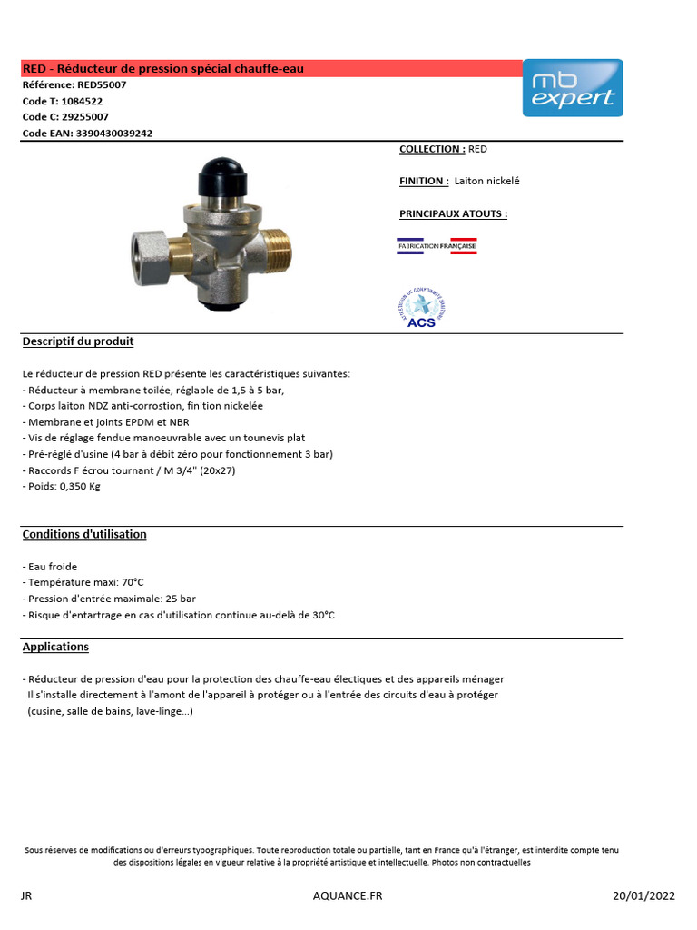 Réducteur de Mouvement MELLOR2, 0RPM-FB1305 Edilkami R1012700