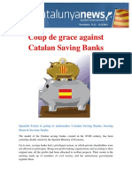 Coup de Grace Against Catalan Saving Banks