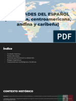 VARIEDADES DEL ESPAÑOL (Mexicana, Centroamericana, Andina y Caribeña)