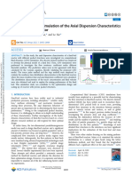 Jian Peng, 2022 CFD Modeling and Simulation of The Axial Dispersion Characteristics