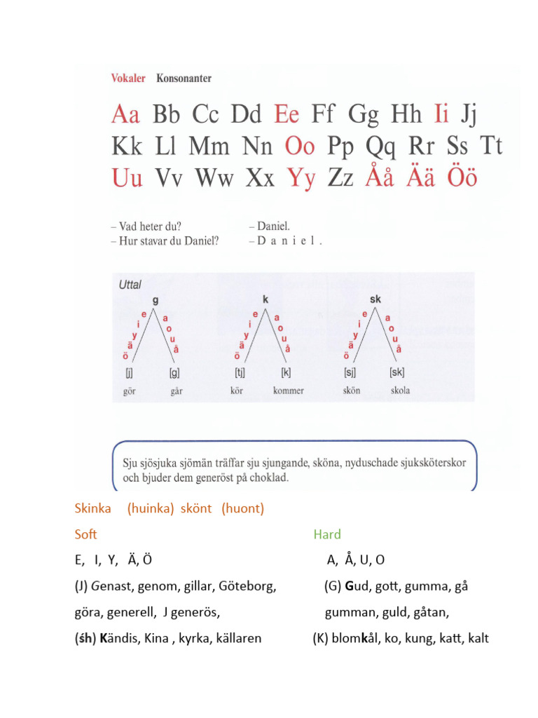1 Lesson Swedish English | PDF
