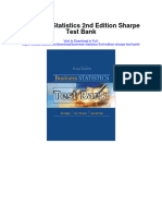 Business Statistics 2nd Edition Sharpe Test Bank