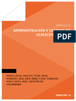 Administración Y Gestion de Almacenamiento: Módulo Iii