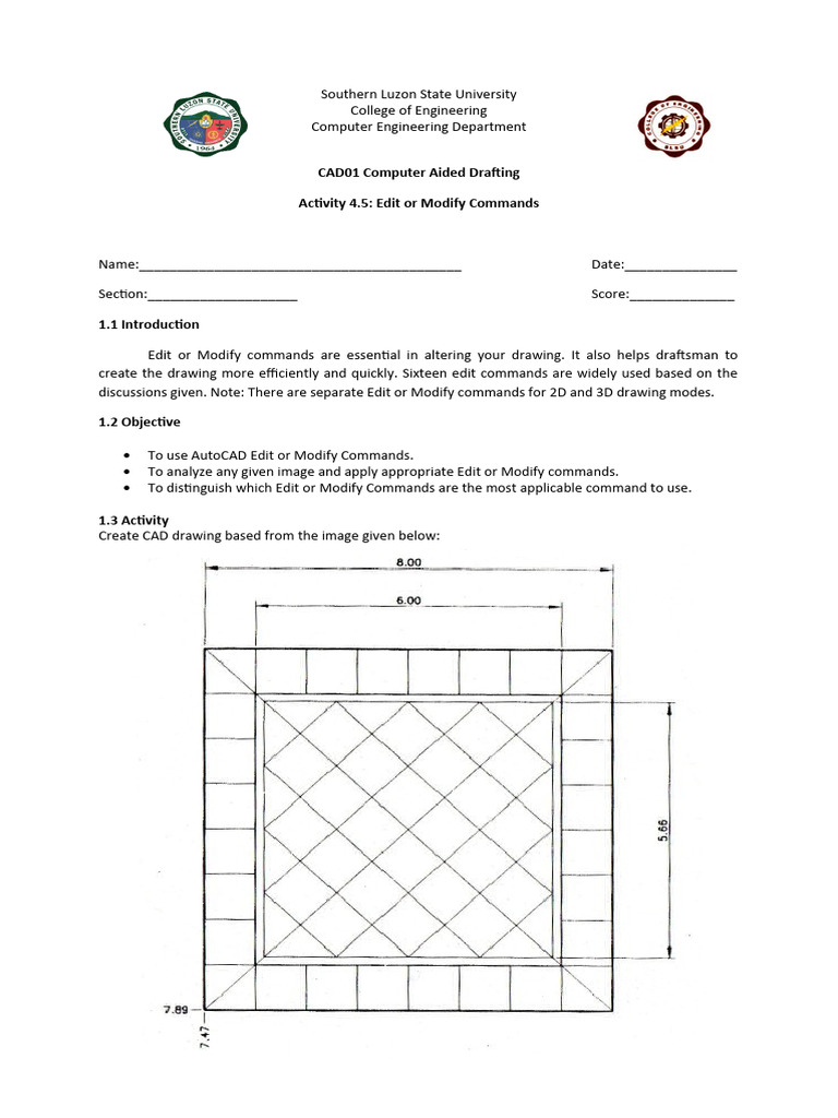Cad01 activity 4 5 pdf technical drawing software