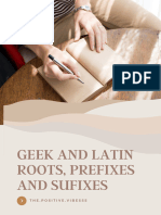 Geek and Latin Roots, Prefixes and Suffixes - The - Positive.vibesss