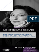 Krassimira Stoyanova - Meisterkurs Gesang