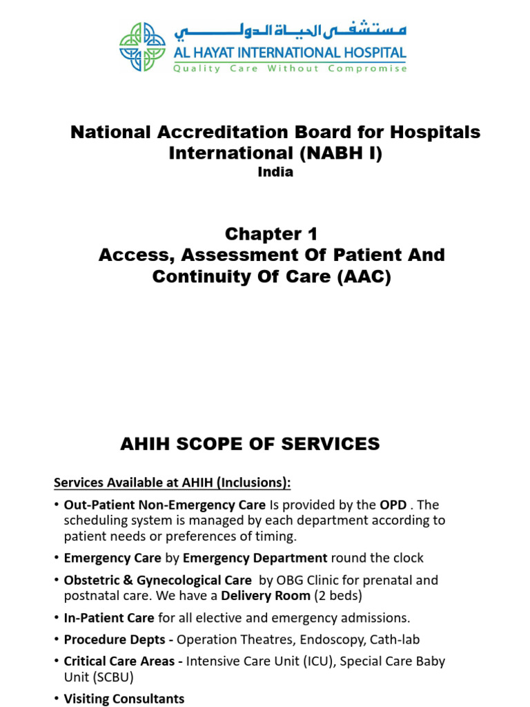 AAC Access, Assessment & Continuity of Care PDF