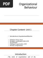 Organizational Behaviour Unit-1