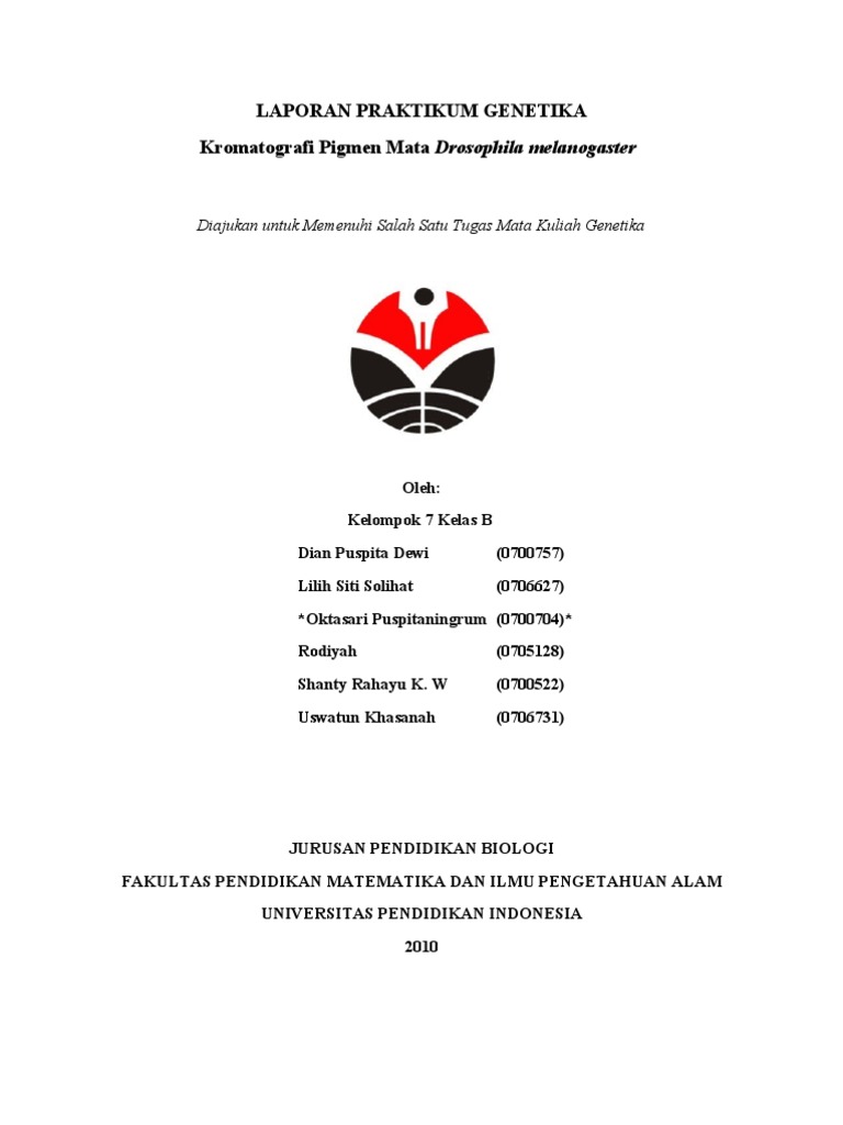 Laporan Kromatografi Pigmen Mata Drosophila Melanogaster