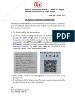 Notice - Registration Charts (Odd Semester 2023) - 30.10.2023