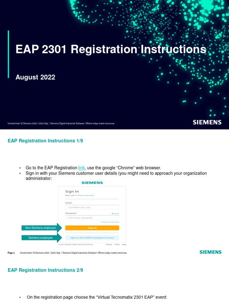 Tecnomatix 2301 EAP Registration Instructions | PDF | Software ...
