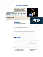 Masas de Planetas