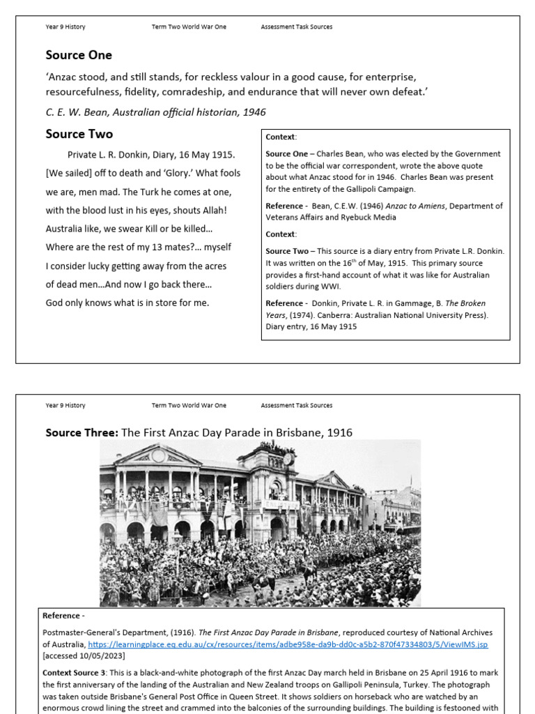 Anzac Legend: Quotes and Insights | PDF | Australia | Australian And ...