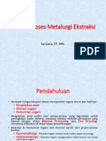 Proses-Proses Metalurgi Ekstraksi