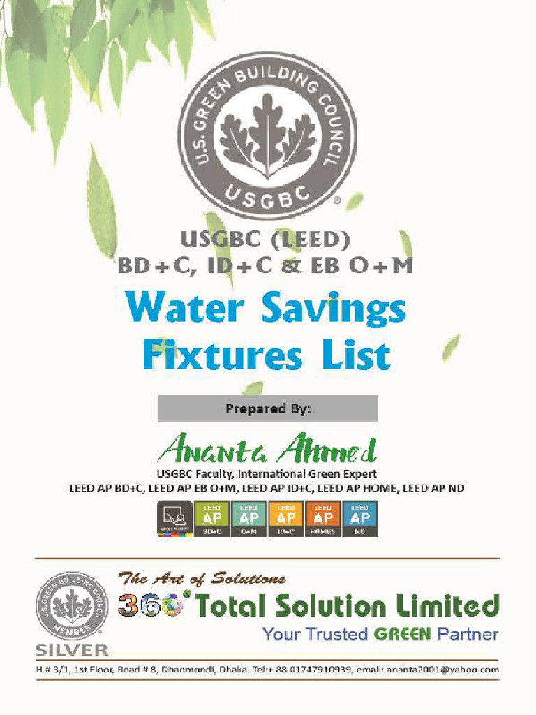 Photo inspiration: Leed Water Savings Fixtures Guide Pdf Building Photo Inspiration