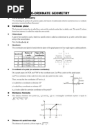 Co Ordinate Geometry