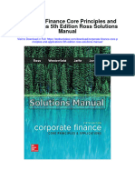 Corporate Finance Core Principles and Applications 5th Edition Ross Solutions Manual