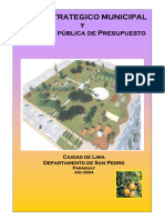 Plan Estrategico Municipal Ciudad de Lima