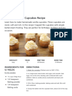 The Best Vanilla Cupcakes Recipe