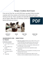 Oreo Cupcakes Recipe Cookies and Cream Cupcakes