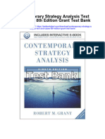 Contemporary Strategy Analysis Text and Cases 8th Edition Grant Test Bank