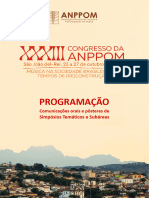 Programação: Simpósios Temáticos e Subáreas