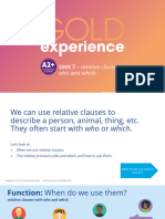 Gold Exp Grammar PPT A2P U7