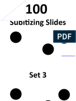 100 Subitizing Slides Set 3 and Challenge 3