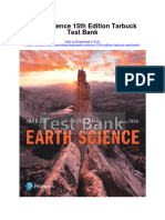 Earth Science 15th Edition Tarbuck Test Bank