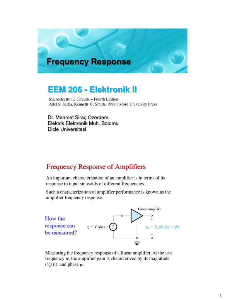 Frequency Response v2 | PDF | Amplifier | Electrical Impedance