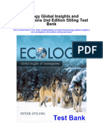 Ecology Global Insights and Investigations 2nd Edition Stiling Test Bank