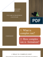 Comlpex Ion Formation