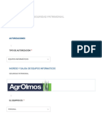 Autorizaciones de Seguridad Patrimonial