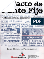 Juan Bautista Fuenmayor - El Pacto de Punto Fijo. Antecedentes, Contexto y Análisis