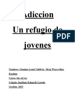 Adicción , un refugio para jovenes