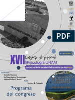 Programa Congreso XVLL Posgrado