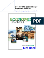 Economics Today 17th Edition Roger Leroy Miller Test Bank