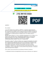 MAPA - COMPLIANCE - 54/2023: Assessoria Nos Seus TRABALHOS Entre em Contato Com A DL ASSESSORIA