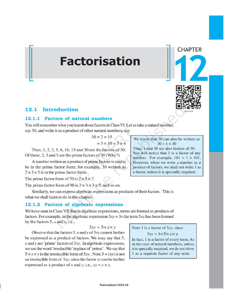 Maths Class 8 Ch 12 Pdf
