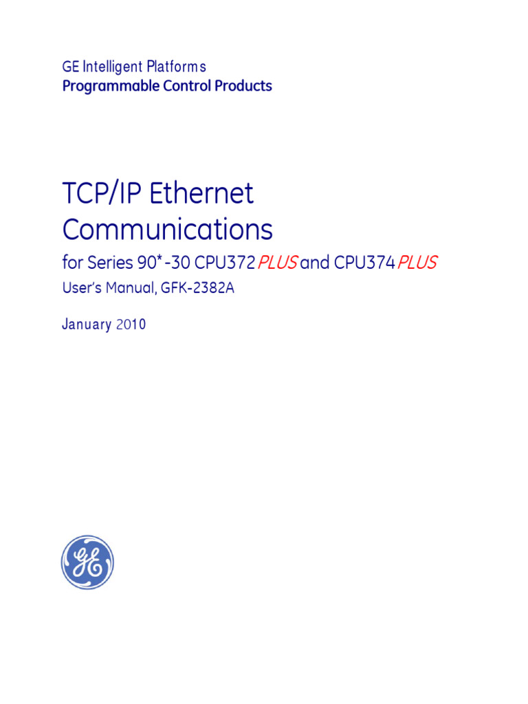 TCP - IP Ethernet Communications For Series 90-30 CPU372 - CPU374 PLUS ...