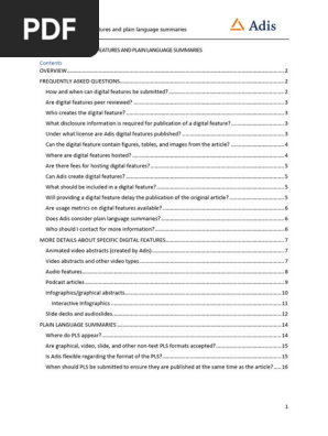 Guidelines for digital features and plain language summaries v2.2